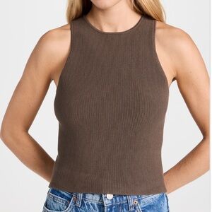 Reformation Hudson Ribbed Sweater Tank XS
